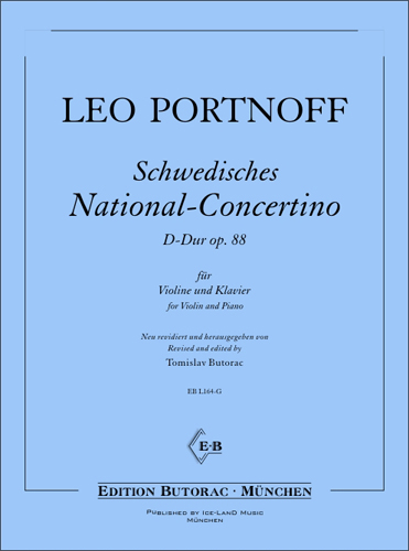 Cover - Leo Portnoff, Swedish National Concertino op. 88